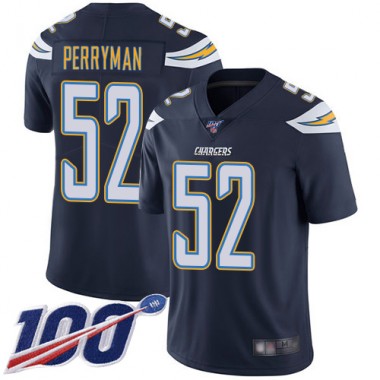 Los Angeles Chargers NFL Football Denzel Perryman Navy Blue Jersey Youth Limited 52 Home 100th Season Vapor Untouchable